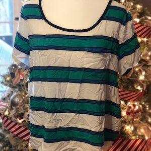 Gap “cartoon” outline striped tee